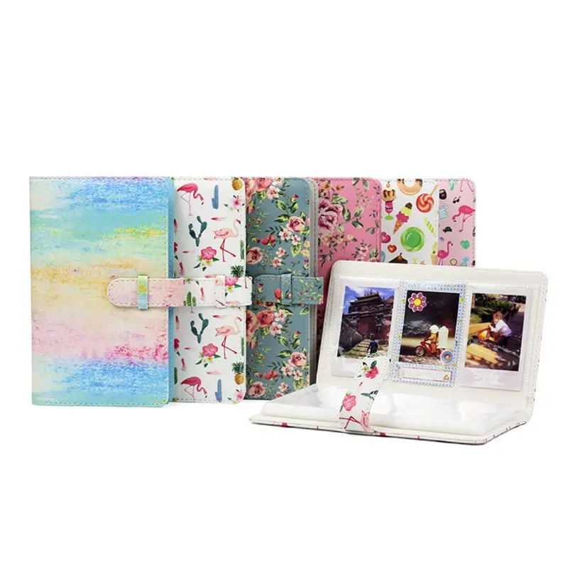 

96 Pockets Leather Instant Photo Album Picture Case For Fujifilm Instax Mini 8/9/7s/7C/25/70/90 3 Inch Mini Film Gift