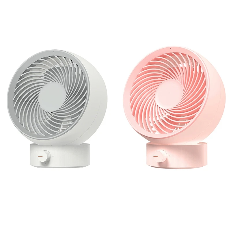 

Usb Rechargeable Adjustable Wind Mini Air Circulation Desktop Powerful Round Mute Office Fan Portable