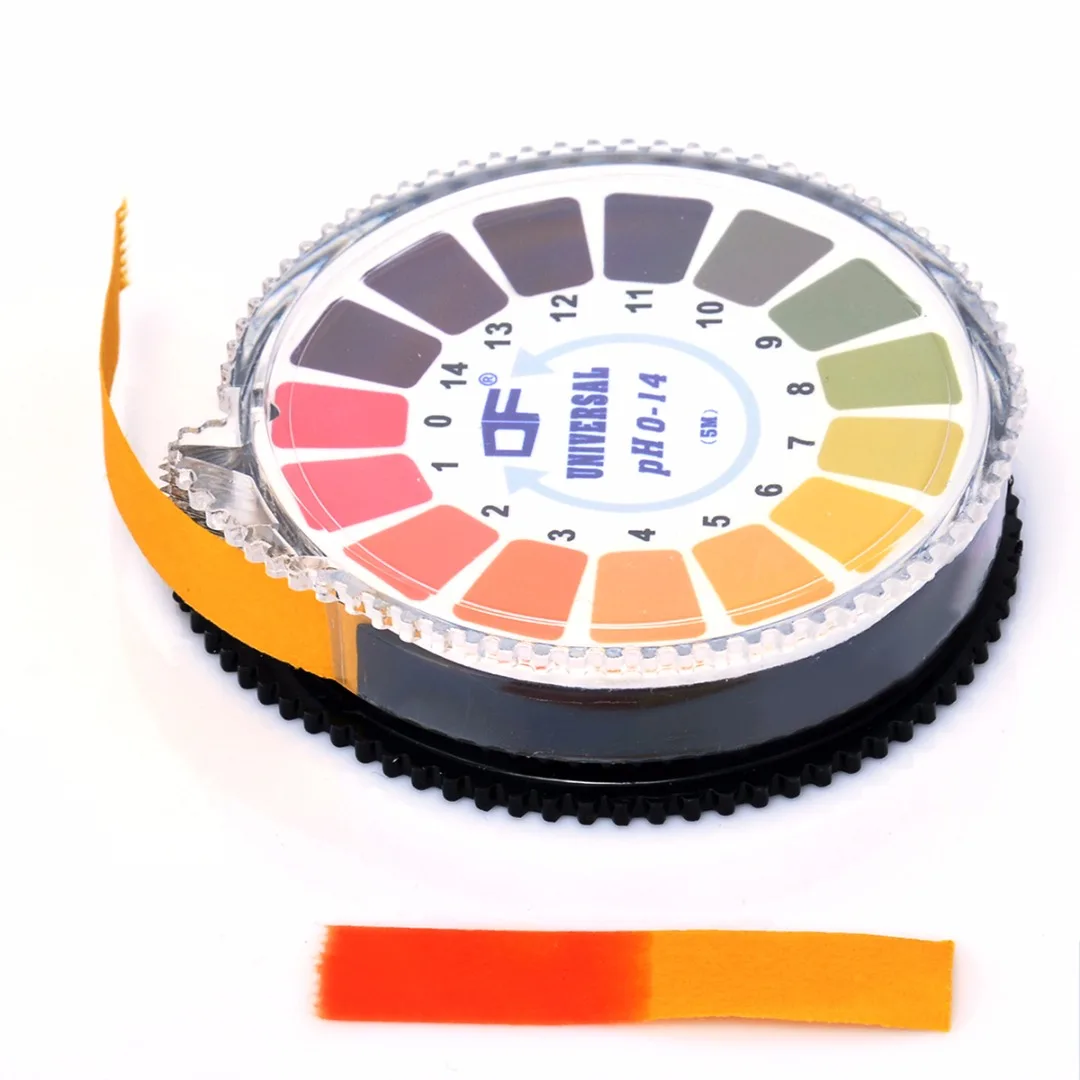 

5 Meters 0-14 PH Alkaline Acid Indicator Paper Roll Water Urine Saliva Litmus Testing Paper For Science Education