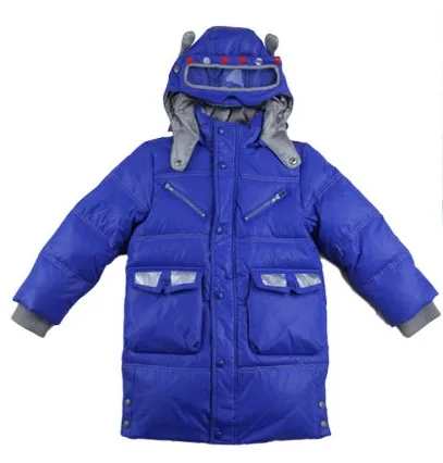 Sun and Moon Tong children of God in down jacket and long sections cartoon car models