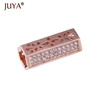 Gold  Square-shape tube beads for jewelry making Micro Insert Zircon Rhinestone Bead accessories diy jewelry components ► Photo 3/6