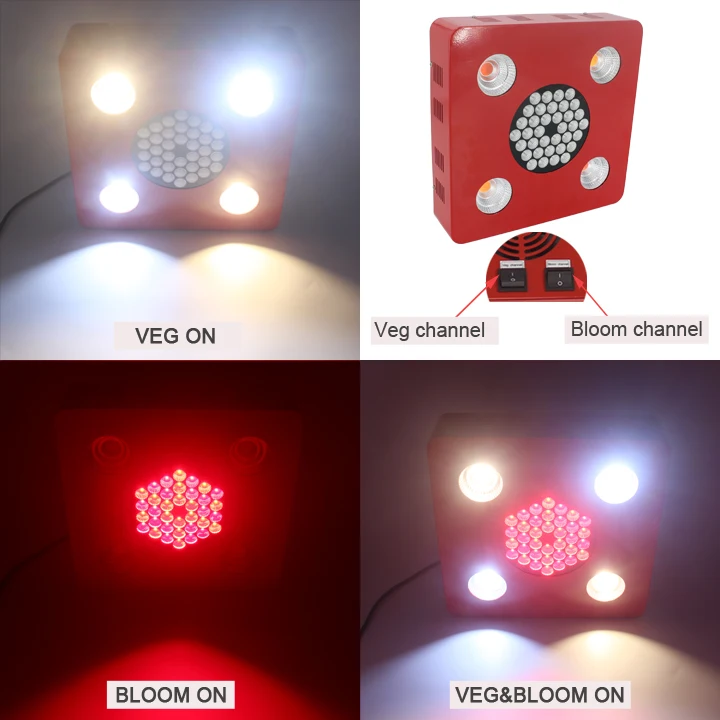 800W full spectrum cob smd3535 660nm led grow light actual power 275w