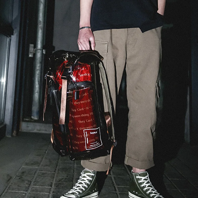 Новый тренд модная сумка прозрачный письменный рюкзак дикая дамская сумка