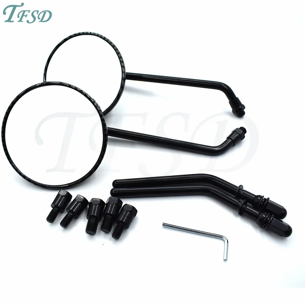 

Motorcycle fashion Round Mirrors motorcbike Rearview Mirrors Racing Sport Bike Rear View Mirror For Halley Suzuki Ducati Yamaha