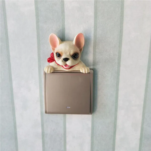 French Bulldog cute puppy dogs resin switch stickers fridge magnets - Buyer's Show 5