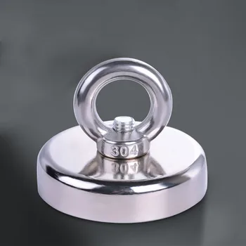 

1PC D25mm Neodymium Magnet Recovery Strong Power Imanes Metal Detector Salvage Magnet Pot Treasure Hunting Underwater Fishing