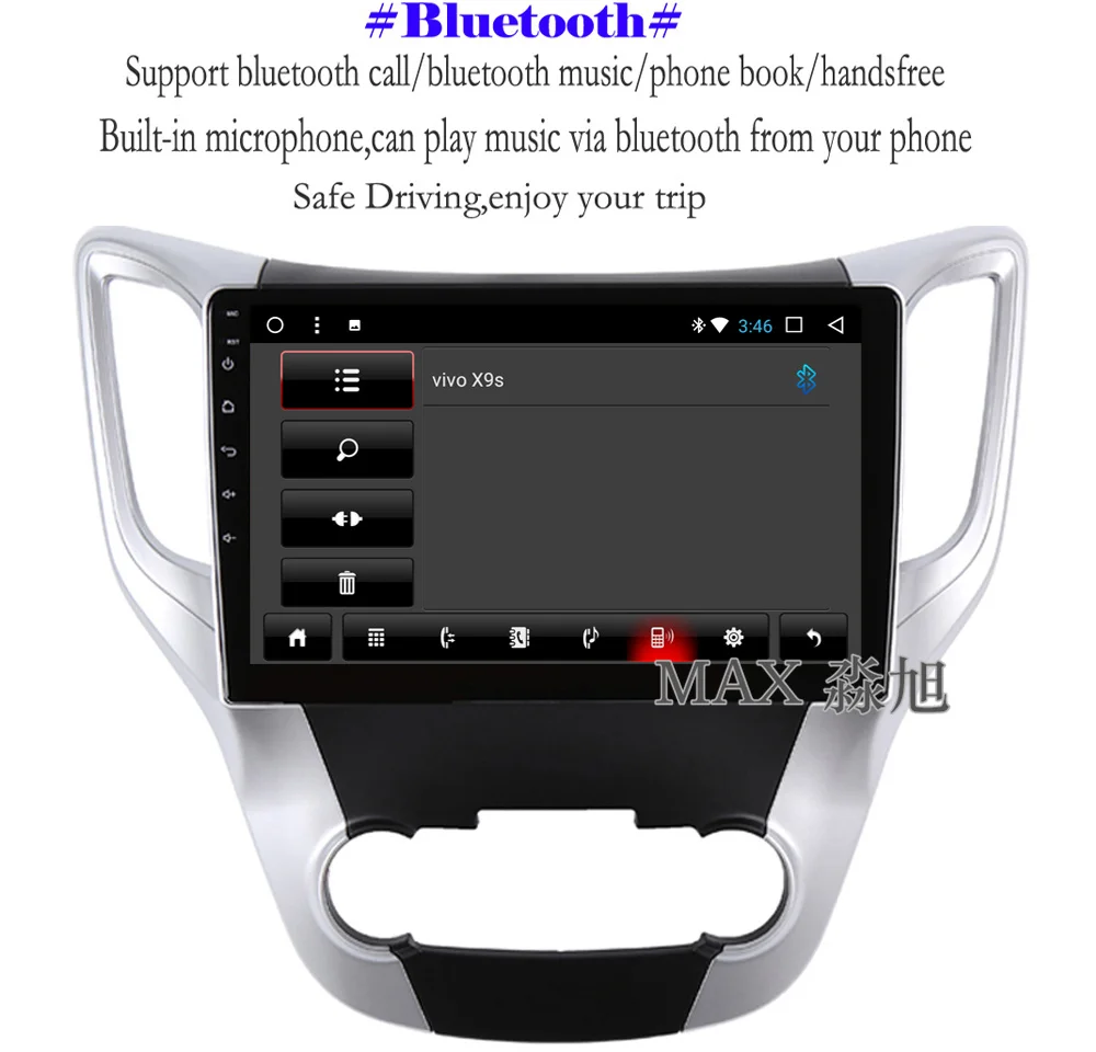 Discount MAX Android 8.1.0 Car DVD Player For Changan CS35 / Chana CS35 Car Radio RDS GPS Navigation Free Map 4G WiFi Bluetooth Call 8