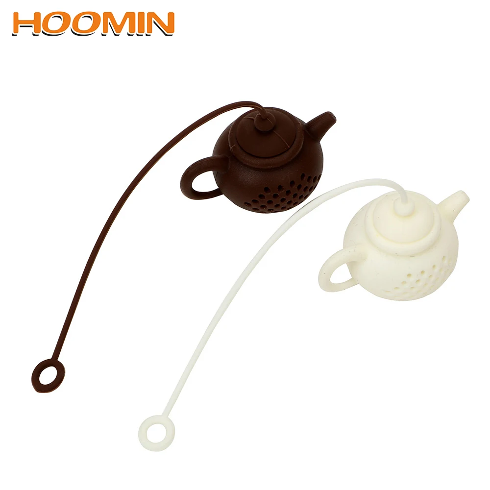 

Herbal Filter Diffuser Cute Teapot Shape Tea Infuser Teaware Empty Silicone Tea Bags Tea Strainer Creative Kitchen Supplies