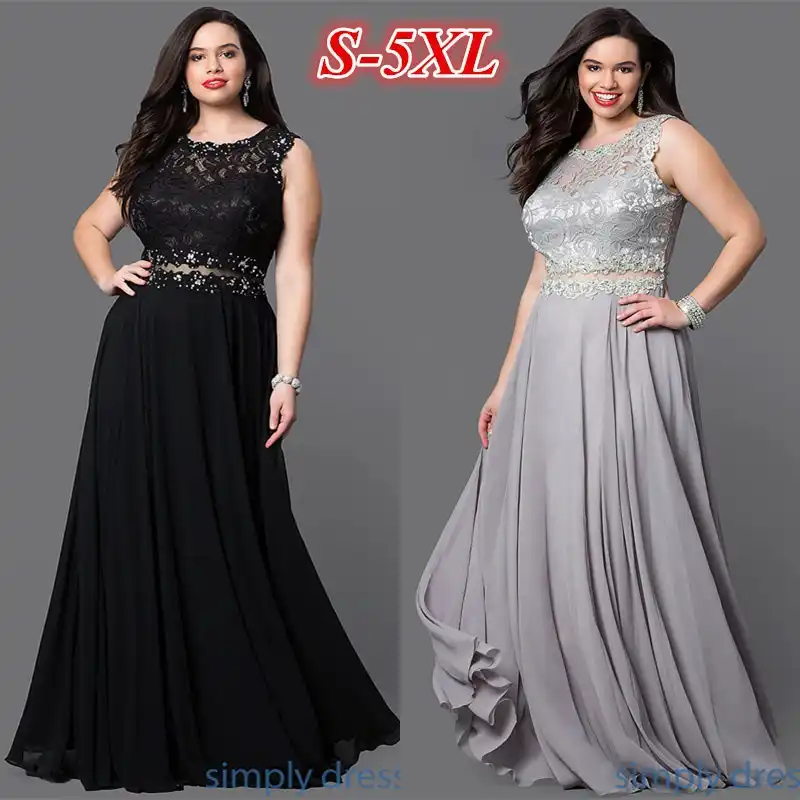 evening dresses for large ladies