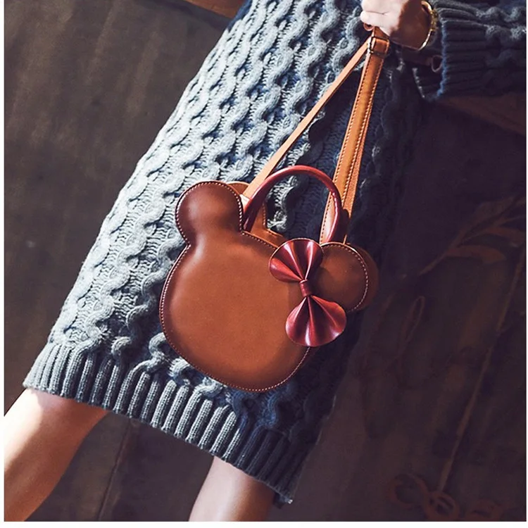 عالية الجودة بو الجلود ميكي حقائب الإناث الكتف Crossbody حقيبة للنساء 2019 السيدات حقيبة نسائية صغيرة حقيبة بولسا الأنثوية