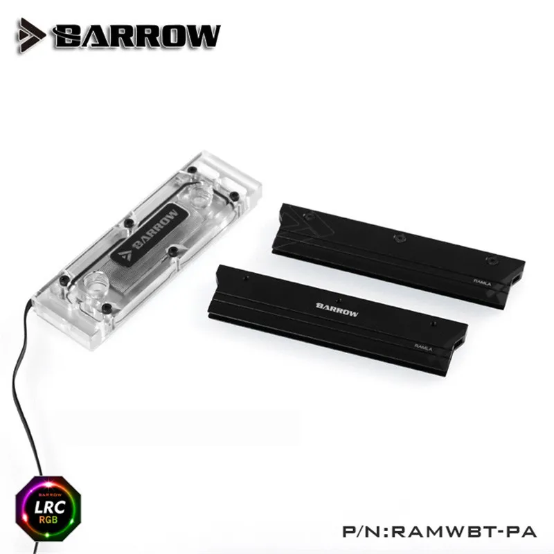 Barrow RAM наборы водяных блоков 5V ARGB крышка памяти радиатор + 2 крышки LA WBT PA|ram water