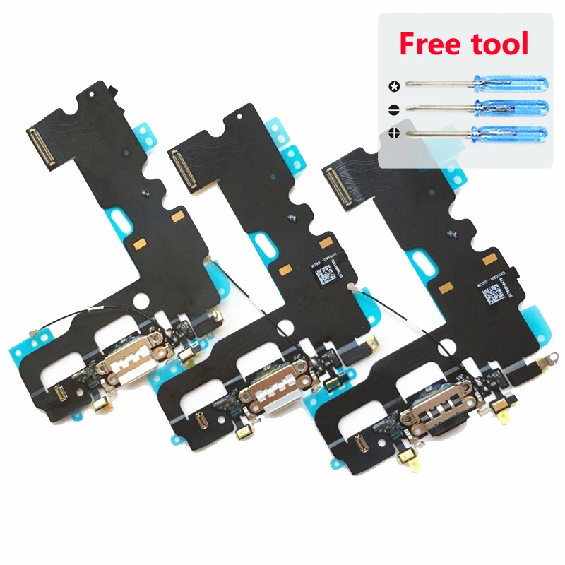 KiKiss For iPhone 8 Plus X Micro Dock Connector Board USB Charging Port Flex Cable High Quality Replacement Repair Parts | Мобильные