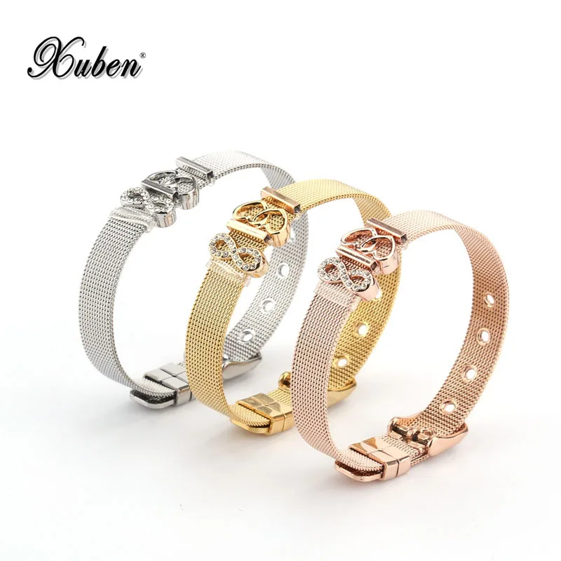 

Jewelry Keeper Stainless Steel 3 Styles Chain Bracelet Bangle for Women Fit DIY Charm Bead Authentic Gift