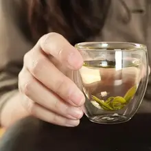 6 шт./лот павина двойными стенками Стеклянная кофейная чашка, чашки Эспрессо, термостеклянные чашки 80 мл, цветная коробка новинка чашка