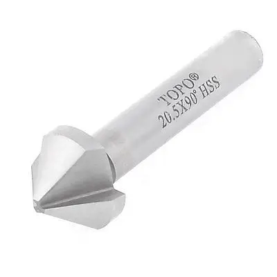 

20.5mm Dia 90 Degree 14mm Cut Length Woodworking HSS Chamfering Cutter