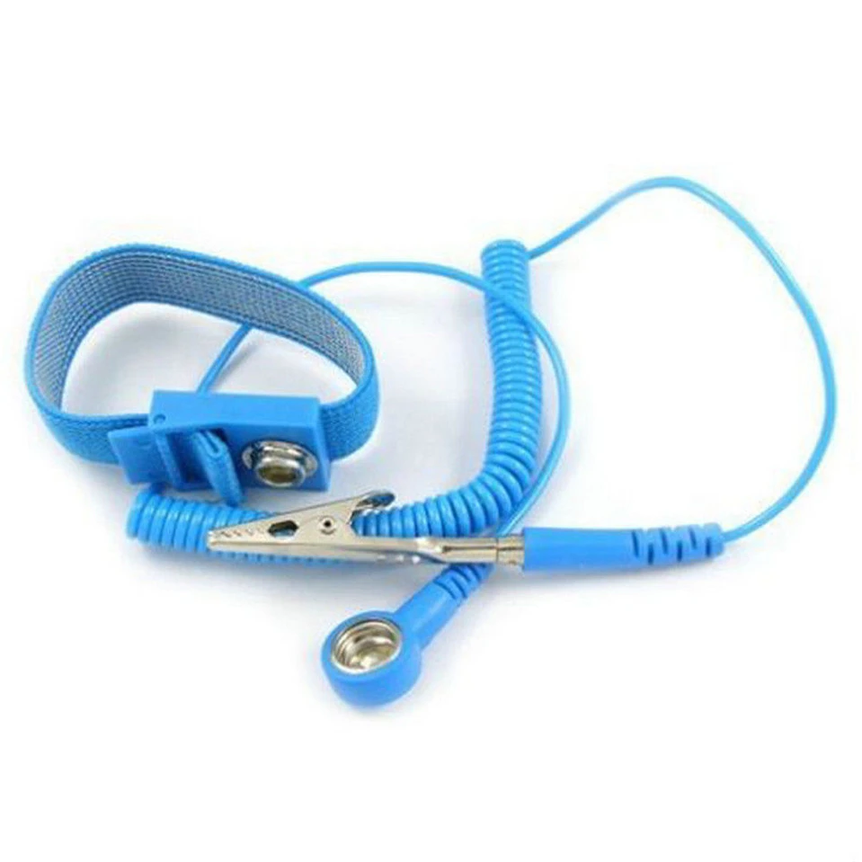 

Anti Static ESD Wrist Strap Elastic Band with Clip for Sensitive Electronics Repair Work Tools
