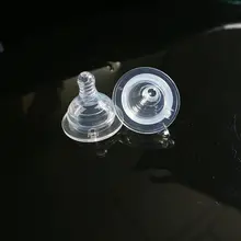 Младенческой Силиконовые пустышки широкий калибра не BPA детские соски мягкий простой прозрачный детская соска размеры S/M/L /+ 2 шт