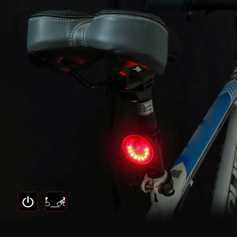 Excellent Bicycle Taillight LED Warning Lamp Mountain Bike Night Riding Safety Rear Light USB Charging Waterproof Tail Light ZH 3