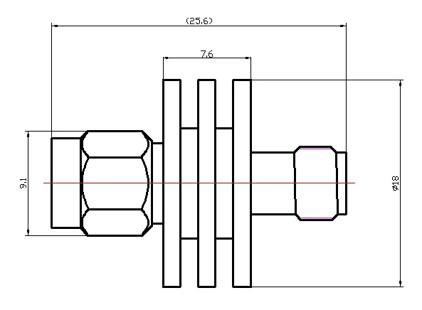 BECEN 5 Вт SMA-J.K Тип разъема Коаксиальный RF аттенюатор DC 6,0 ГГц, DC 13 ГГц, 1-40дб, 50 ом