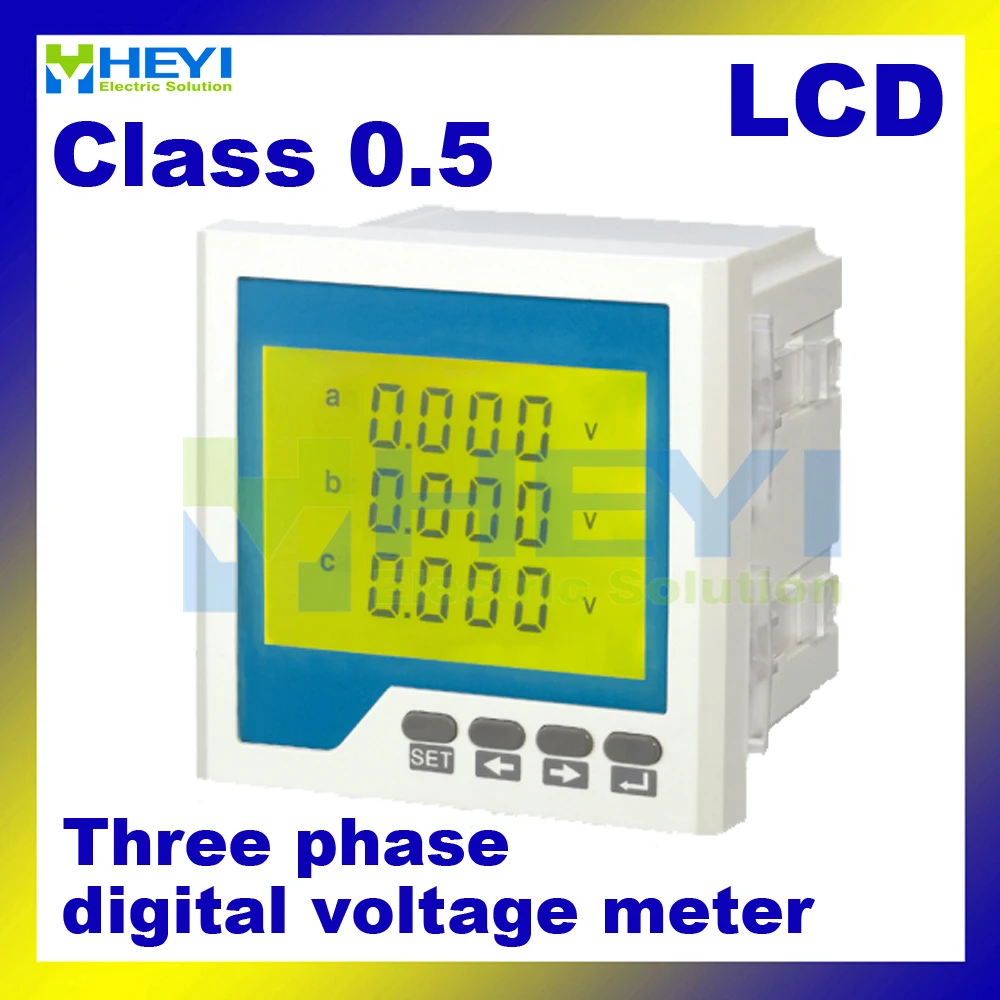 Трехфазный цифровой измеритель напряжения переменного тока измеритель напряжения ЖК-RH-3AV