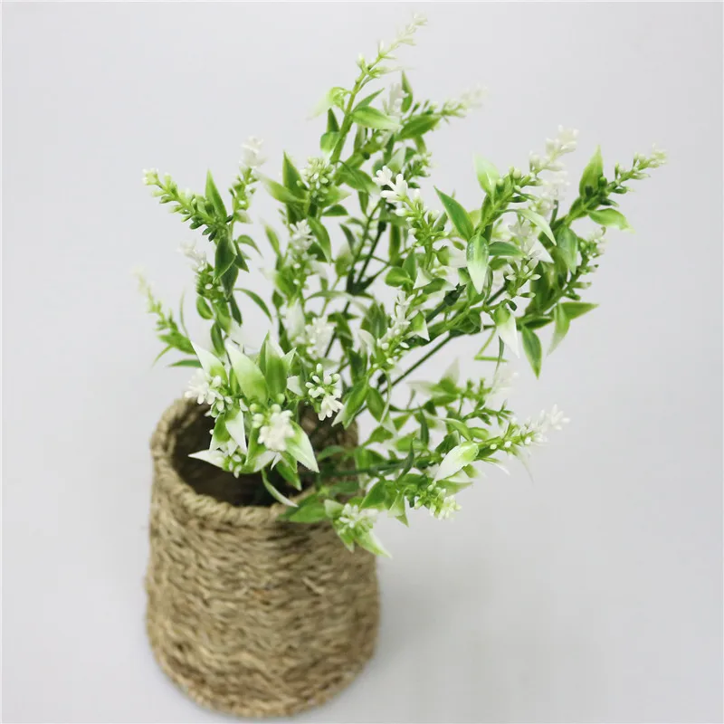 JAROWN Artificial Plants Fake Plastic Lavender 7 Branch Simulation Plastic Flower Bouquet For Wedding Home Party Decoration (14)