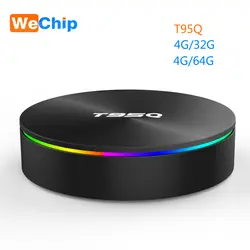 Wechip T95Q 4G + 64G Android 8,1 LPDDR4 Amlogic S905X2 ТВ коробка 4 ядра 2,4G + 5 ГГц Wi-Fi BT4.1 1000 м H.265 4 K 4G + 32G Media Player