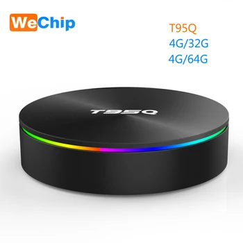 

Wechip T95Q 4G+64G Android 9.0 LPDDR3 Amlogic S905X2 TV BOX Quad Core 2.4G+5GHz Wifi BT4.1 1000M H.265 4K 4G+32G Media Player