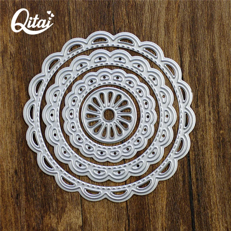 

2016 Circle Ring Shape Delicate Pretty Paper Cutter Cutting Die Metal Material For DIY/Scrapbooking D04