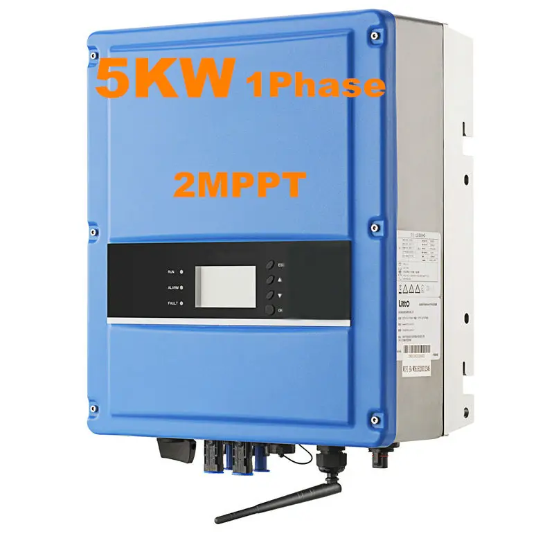 EASUNPOWER On Grid Inverter 5000W Grid Tie Inverter 2MPPT 1 Phase High