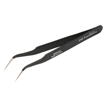 

Non-magnetic Anti-static Fine Tip Straight Tweezer Tool Stainless Steel