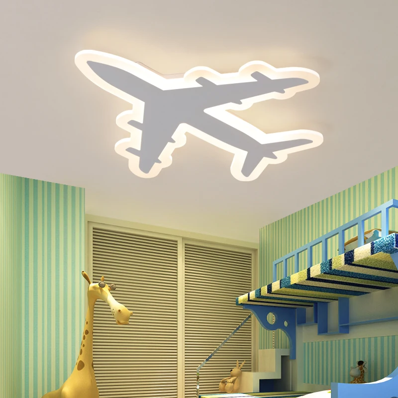 DIY acryli самолет светодиодный потолочный светильник современный ребенок Спальня/столовая потолочный светильник декоративный домашние освещения