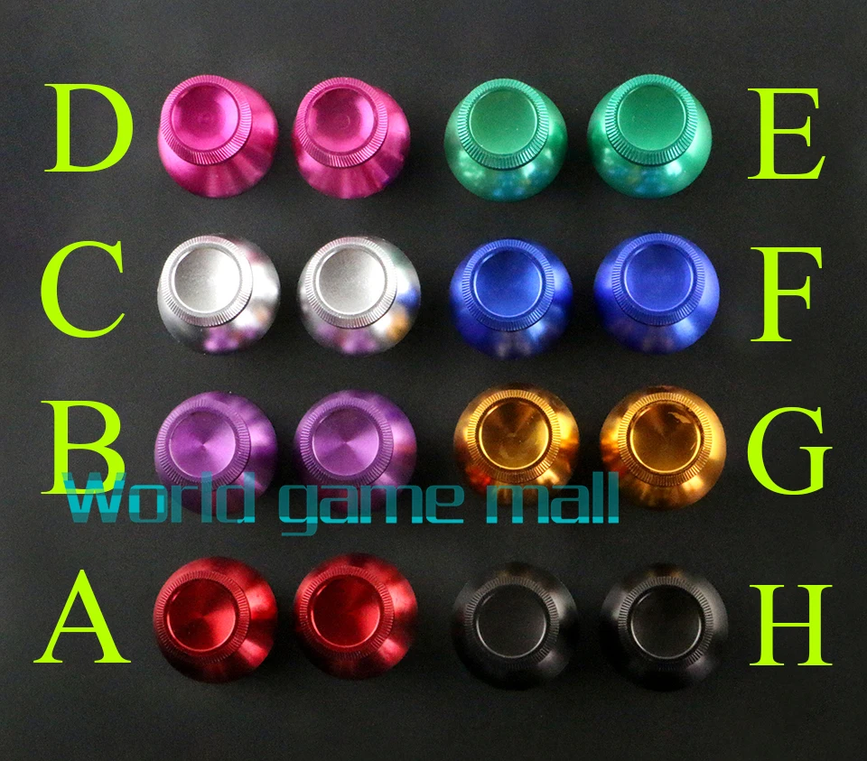 

Aluminum Metal Analog Joystick thumb Stick grip Cap Replacement for playstation Dualshock 4 PS4 XBOX ONE 2pcs/lot=1 pair