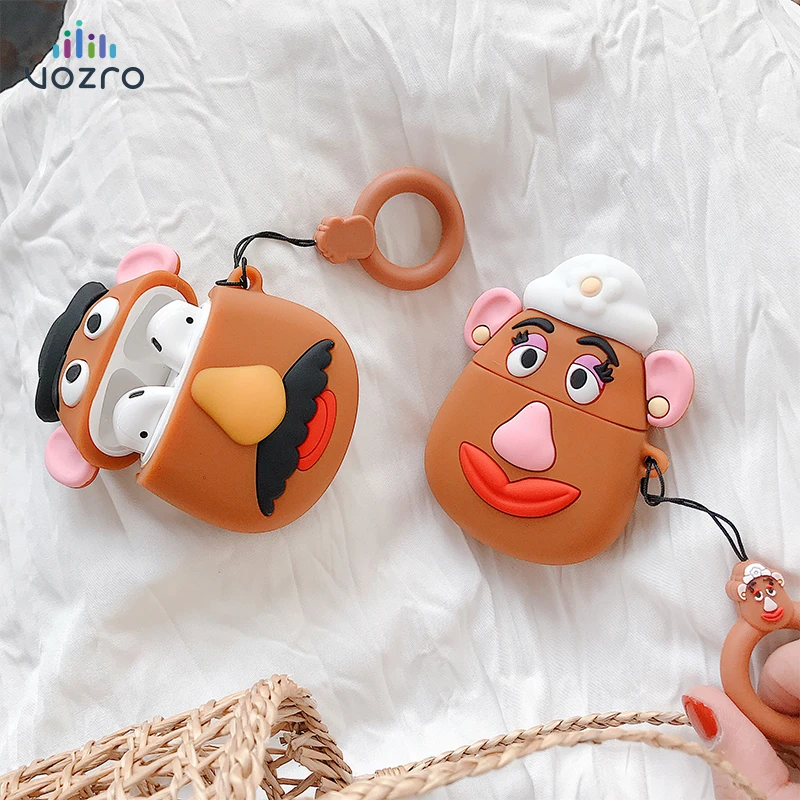 

VOZRO Cartoon series Wireless Bluetooth Earphone Case For Apple AirPods Silicone Headphones Cases For Airpods 2 Protective Cover