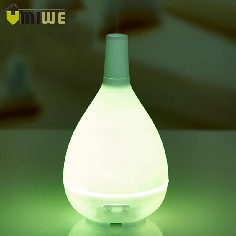 

Vase Shape Colorful Night Light Air Humidifier Cool Mist Humidifier Ultrasonic Aroma Essential Oil Diffuser for Office Home Room