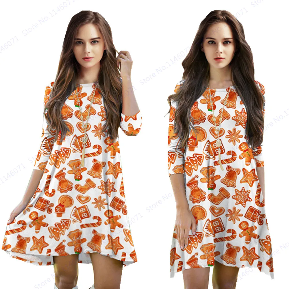 Arancione Buon Natale Donna Tennis Vestito Da Autunno Girocollo Tre Quarti  Maniche Abiti Sportivi Inverno di Grandi Dimensioni Abito Al  Ginocchio|womens tennis dress|tennis dresstennis dress women - AliExpress