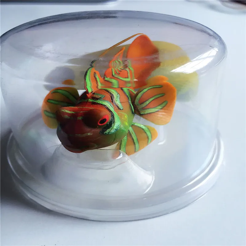 3 цвета привлекательный аквариум силиконовый светящийся Забавный зеленый мандарин украшение искусственный милый лягушка рыбный орнамент