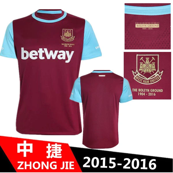 West Ham United 15 16 New Jersey 2015 Soccer Jerseys West Ham 2016 SONG COLE DOWNING CARROLL Red Football Shirt _ - AliExpress Mobile