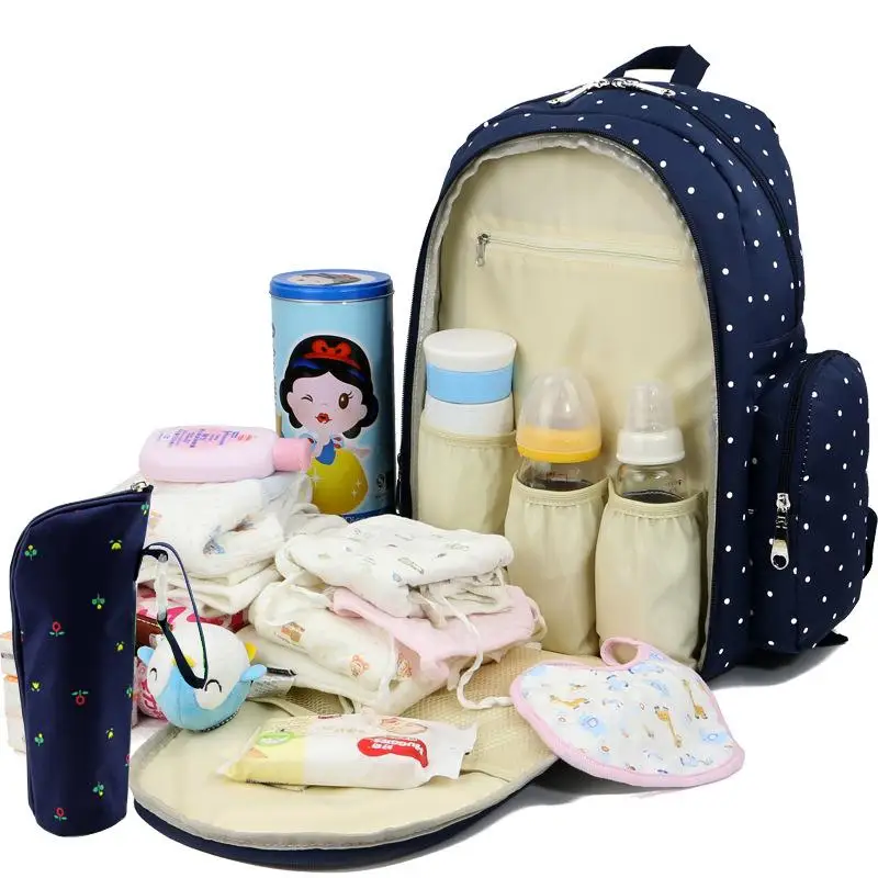New Born Baby Gift Miss Lulu 5-Piece Baby Diaper Bag Set Pink - Main Image