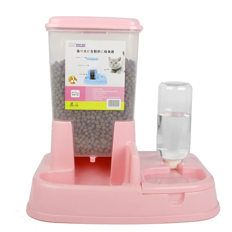 High Capacity Automatic Water Dispenser Feeder Cat Food Bowl Dog Double Bowl Best Selling Pet Supplies