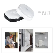 Светодиодный 3* AAA батареи питания под шкаф светильник s PIR датчик движения настенные лампы беспроводной детектор ночной Светильник аварийный светильник ig