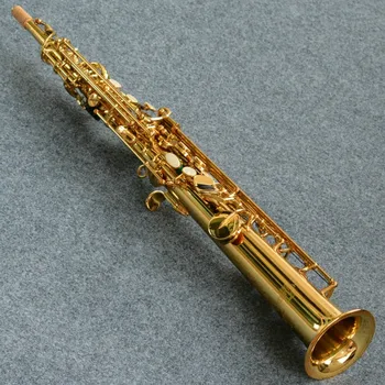 Saxofón Soprano recto Keilwerth ST90, laca dorada, Saxofón Plano B con estuche, accesorios
