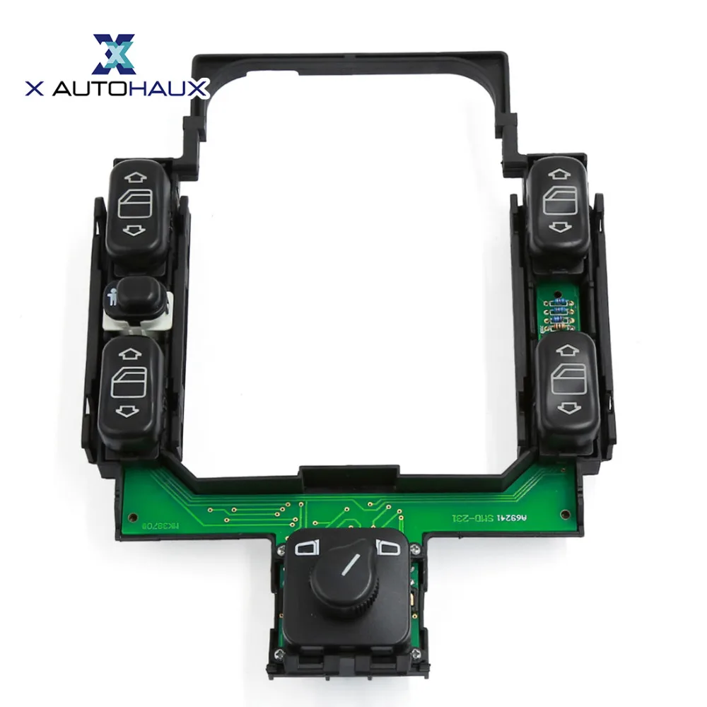 X AUTOHAUX 18 Pin Connection Master Power Window Switch 2108200110 For Mercedes Benz MB W210