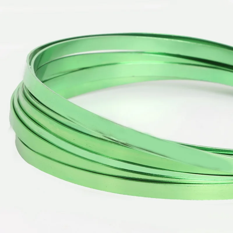 1/1. 5/2/2,5 мм мягкий светильник, Зеленый алюминиевый провод, металлический Бисер для браслета, ожерелья, ювелирных изделий, сделай сам