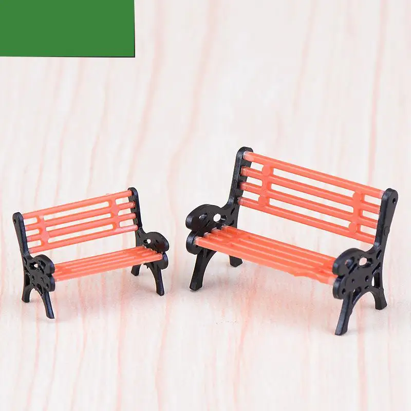 

Park Chairs Stools Moss Micro Landscapes Meat Ornaments Creative Decorations Home Decor Miniature Garden Miniatures Figurines