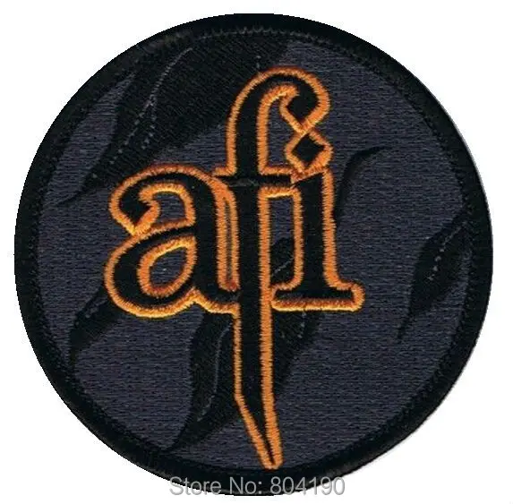 3.9" Genuine AFI Orange Music Band Iron On/Sew On Patch Tshirt TRANSFER
