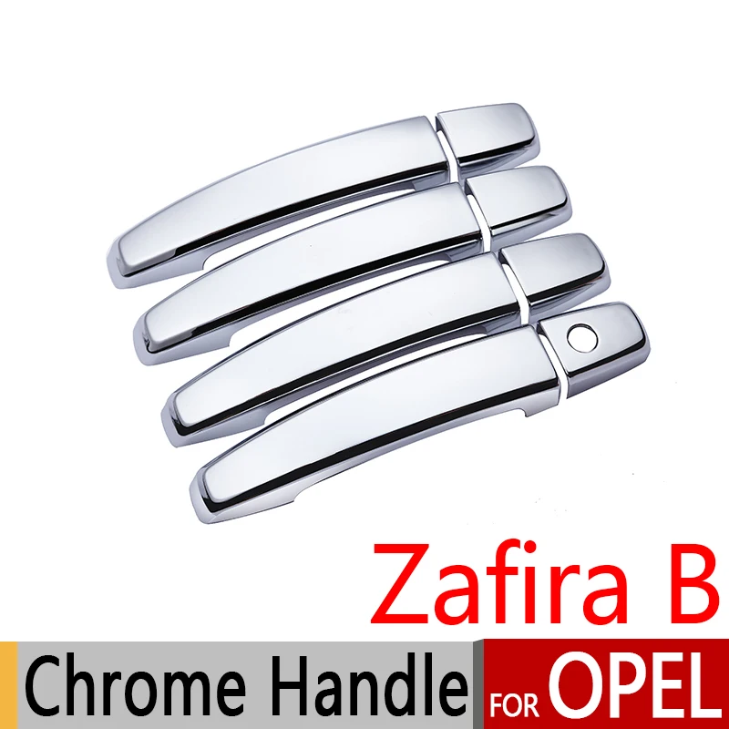 

For Opel Zafira B 2005-2014 Chrome Door Handle Covers Trim Set of 4Pcs Vauxhall Holden Car Accessories Stickers Car Styling