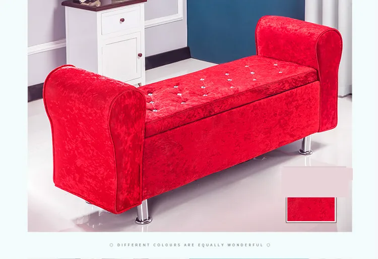 Многофункциональный стул для хранения стул для спальни кровать Концевая стул Банкетка с нишей Тканевая обувь скамейка для дома диван