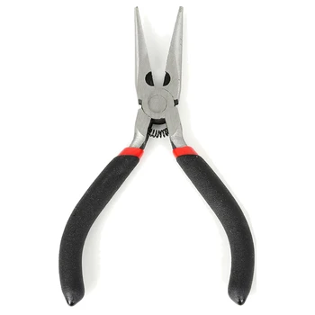 

1pc 13cm Mini Black Stainless Steel Bent Crimping Pliers For DIY Beading Jewelry Making Supplies Pliers Fix Hand Jewerly Tool