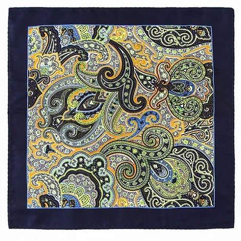 Pocket Square PS020 Портной Смит мужчины Пейсли карман квадратный из микрофибры печати мужские платки синий бордовый Цветочные носовой платок новая мода мужской костюм носовой платок - Цвет: Pocket Square PS020