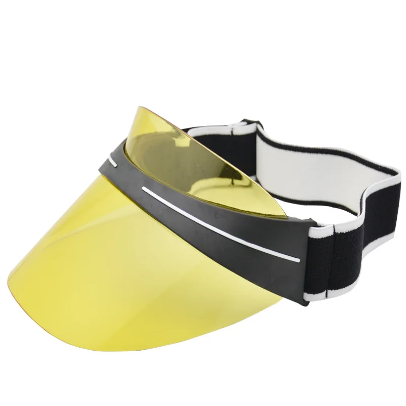 2019 جديد للجنسين النساء الرجال قبعات صيفية للنساء النظارات الشمسية PVC أعلى قبعة للوقاية من الشمس شفافة قبعة الشمس شاطئ قبعات لا تغطي الرأس بال...